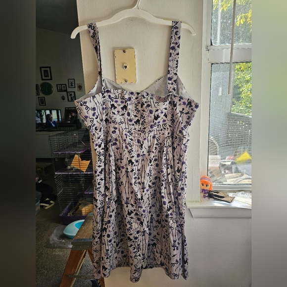 Purple Halloween Print Modcloth Dress Sz 16 NWOT - Picture 4 of 6